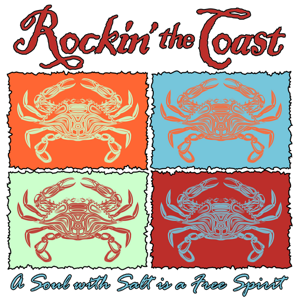 Rockin' The Coast -Four Crabs Pastel - Women's T-Shirt