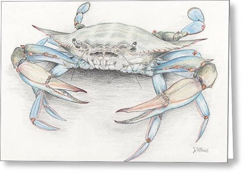 Blue Crab - Greeting Card