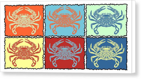 Crabs Pastel - Canvas Print