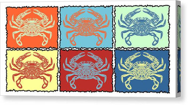 Crabs Pastel - Canvas Print