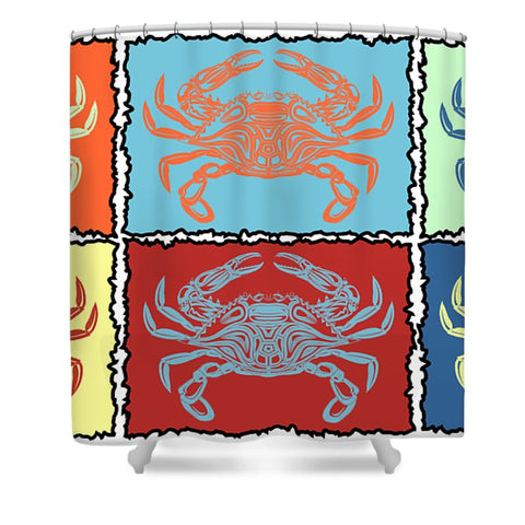 Crabs Pastel - Shower Curtain