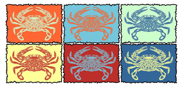 Crabs Pastel - Art Print