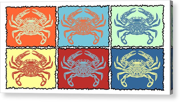Crabs Pastel - Acrylic Print