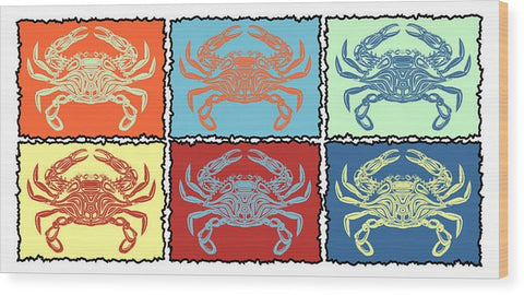 Crabs Pastel - Wood Print
