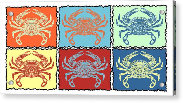 Crabs Pastel - Acrylic Print