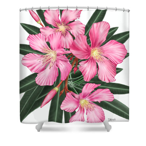 Pink Oleander - Shower Curtain