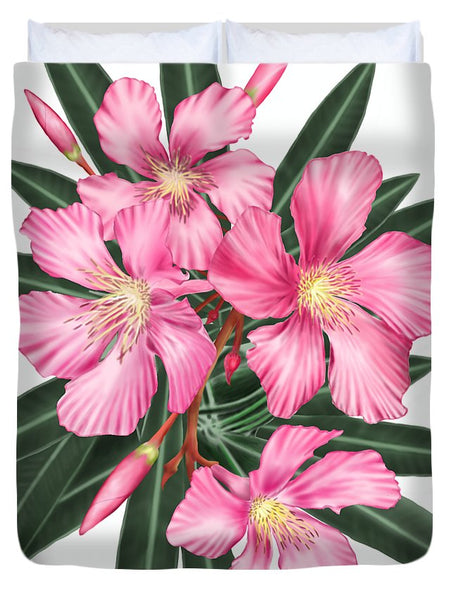 Pink Oleander - Duvet Cover