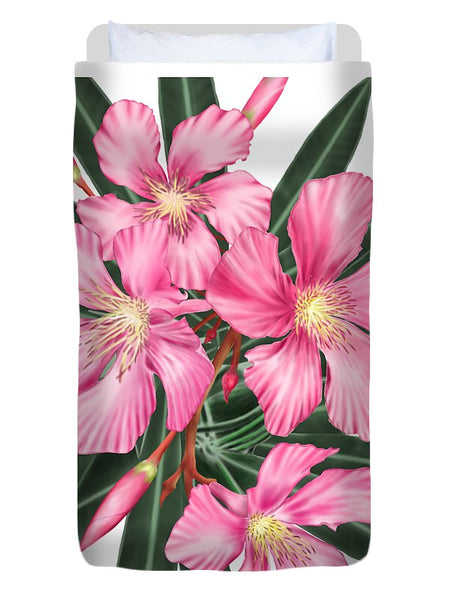 Pink Oleander - Duvet Cover