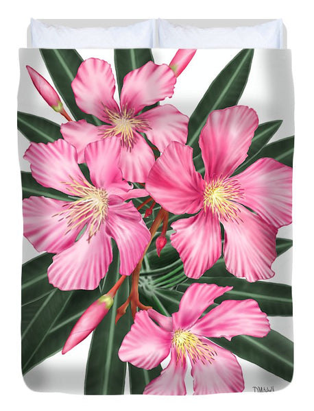 Pink Oleander - Duvet Cover