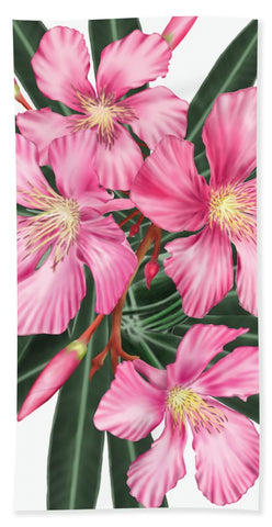 Pink Oleander - Beach Towel