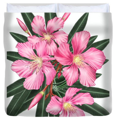 Pink Oleander - Duvet Cover