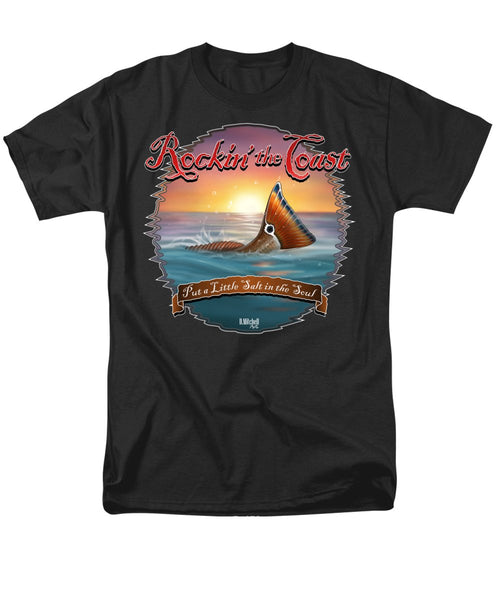 Redfish Tail - Rockin' the Coast - Men's T-Shirt  (Regular Fit)