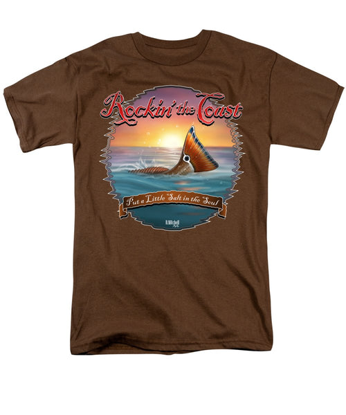 Redfish Tail - Rockin' the Coast - Men's T-Shirt  (Regular Fit)