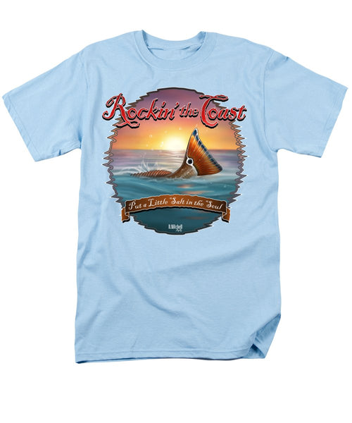 Redfish Tail - Rockin' the Coast - Men's T-Shirt  (Regular Fit)