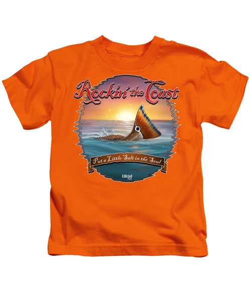 Redfish Tail - Rockin' the Coast - Kids T-Shirt