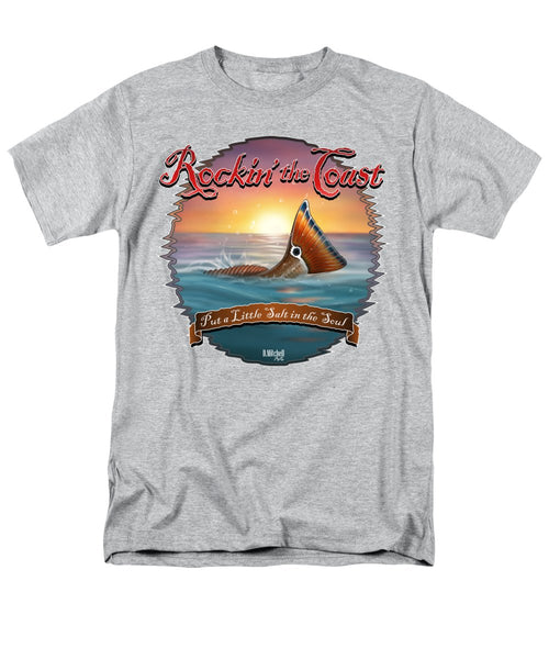 Redfish Tail - Rockin' the Coast - Men's T-Shirt  (Regular Fit)