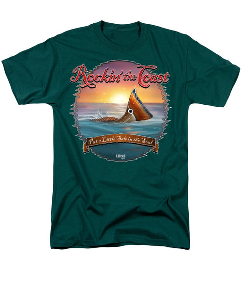 Redfish Tail - Rockin' the Coast - Men's T-Shirt  (Regular Fit)