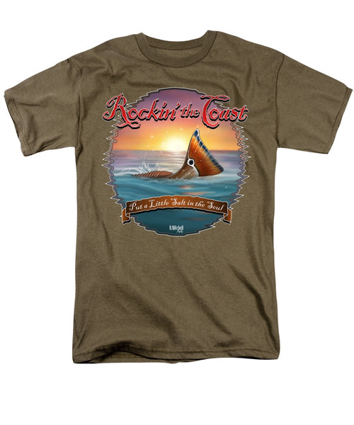 Redfish Tail - Rockin' the Coast - Men's T-Shirt  (Regular Fit)