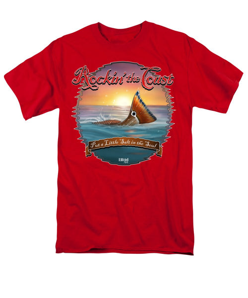 Redfish Tail - Rockin' the Coast - Men's T-Shirt  (Regular Fit)