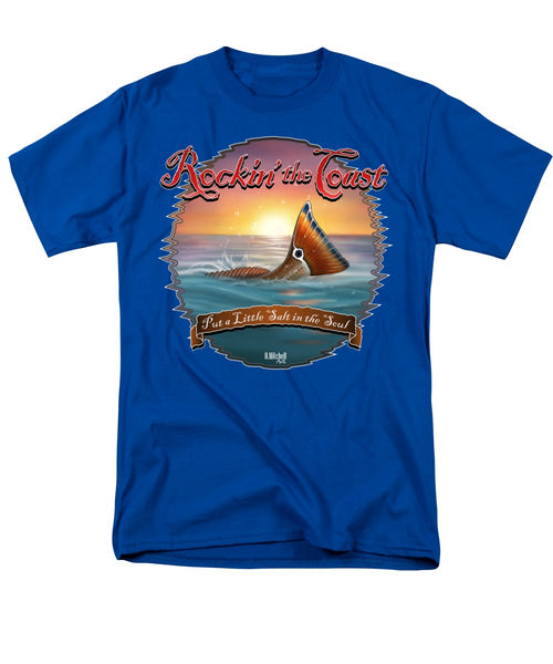 Redfish Tail - Rockin' the Coast - Men's T-Shirt  (Regular Fit)