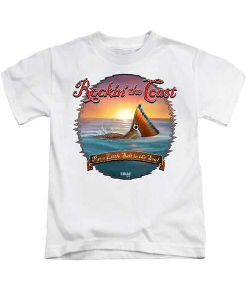 Redfish Tail - Rockin' the Coast - Kids T-Shirt