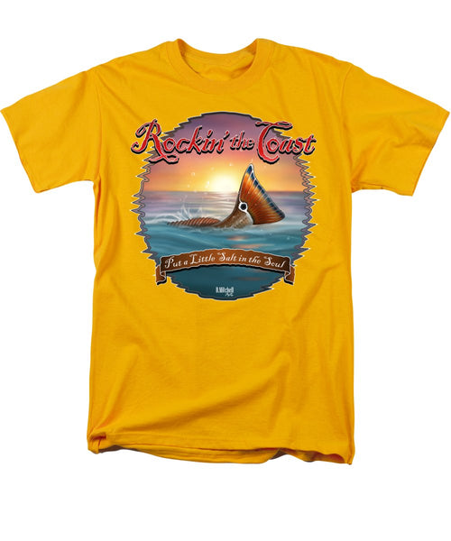 Redfish Tail - Rockin' the Coast - Men's T-Shirt  (Regular Fit)