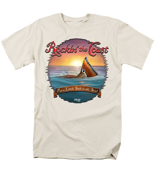 Redfish Tail - Rockin' the Coast - Men's T-Shirt  (Regular Fit)