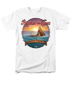 Redfish Tail - Rockin' the Coast - Men's T-Shirt  (Regular Fit)