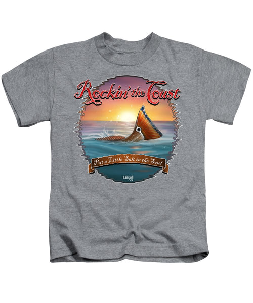 Redfish Tail - Rockin' the Coast - Kids T-Shirt