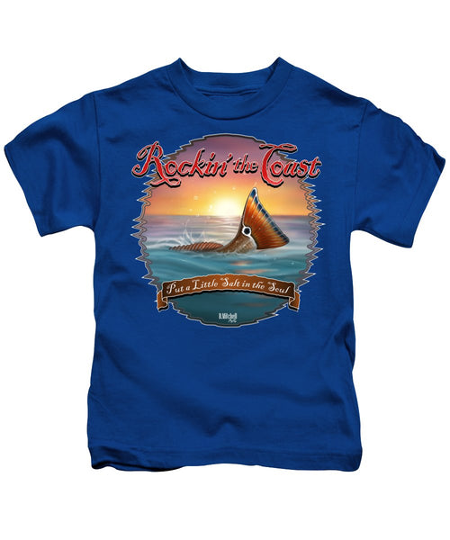 Redfish Tail - Rockin' the Coast - Kids T-Shirt