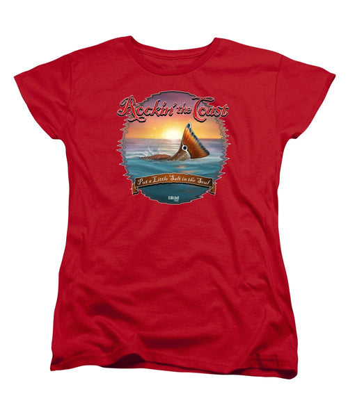 Redfish Tail - Rockin' the Coast - Women's T-Shirt (Standard Fit)