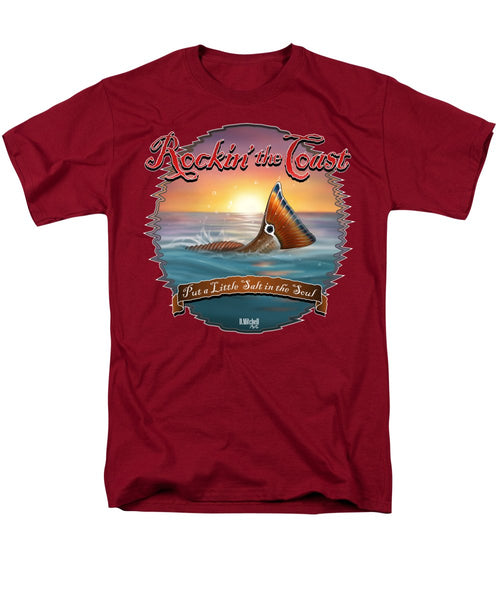 Redfish Tail - Rockin' the Coast - Men's T-Shirt  (Regular Fit)