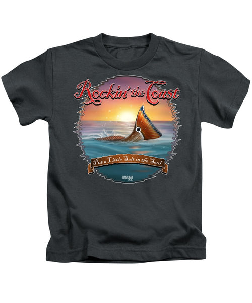 Redfish Tail - Rockin' the Coast - Kids T-Shirt