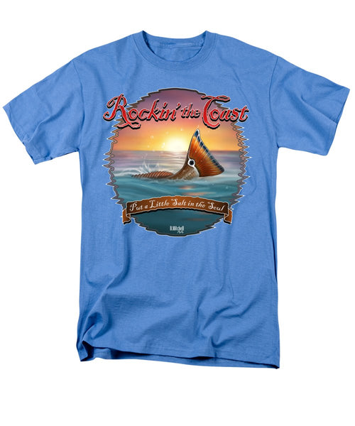 Redfish Tail - Rockin' the Coast - Men's T-Shirt  (Regular Fit)