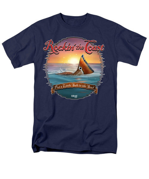 Redfish Tail - Rockin' the Coast - Men's T-Shirt  (Regular Fit)