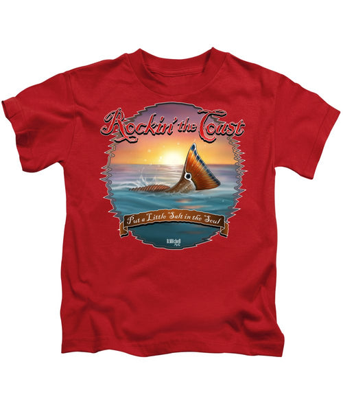 Redfish Tail - Rockin' the Coast - Kids T-Shirt