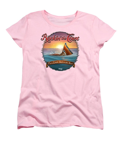 Redfish Tail - Rockin' the Coast - Women's T-Shirt (Standard Fit)