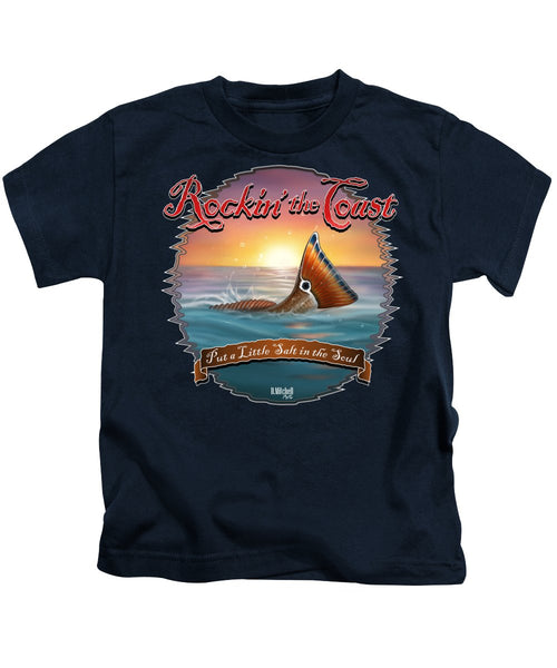 Redfish Tail - Rockin' the Coast - Kids T-Shirt
