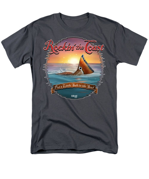 Redfish Tail - Rockin' the Coast - Men's T-Shirt  (Regular Fit)