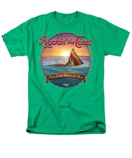 Redfish Tail - Rockin' the Coast - Men's T-Shirt  (Regular Fit)