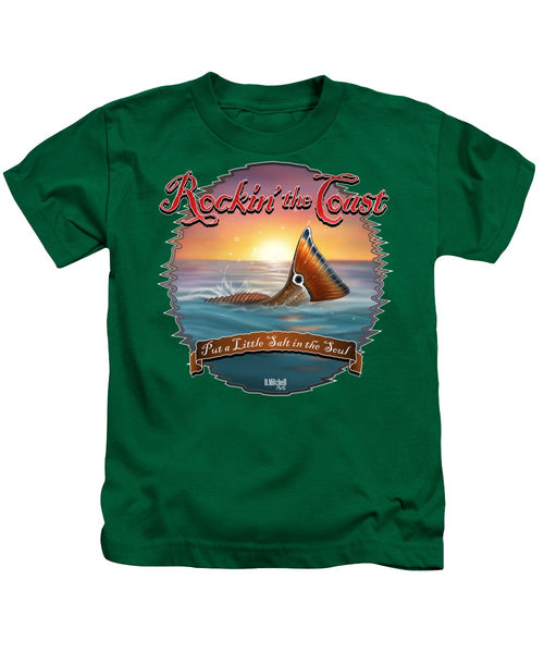 Redfish Tail - Rockin' the Coast - Kids T-Shirt