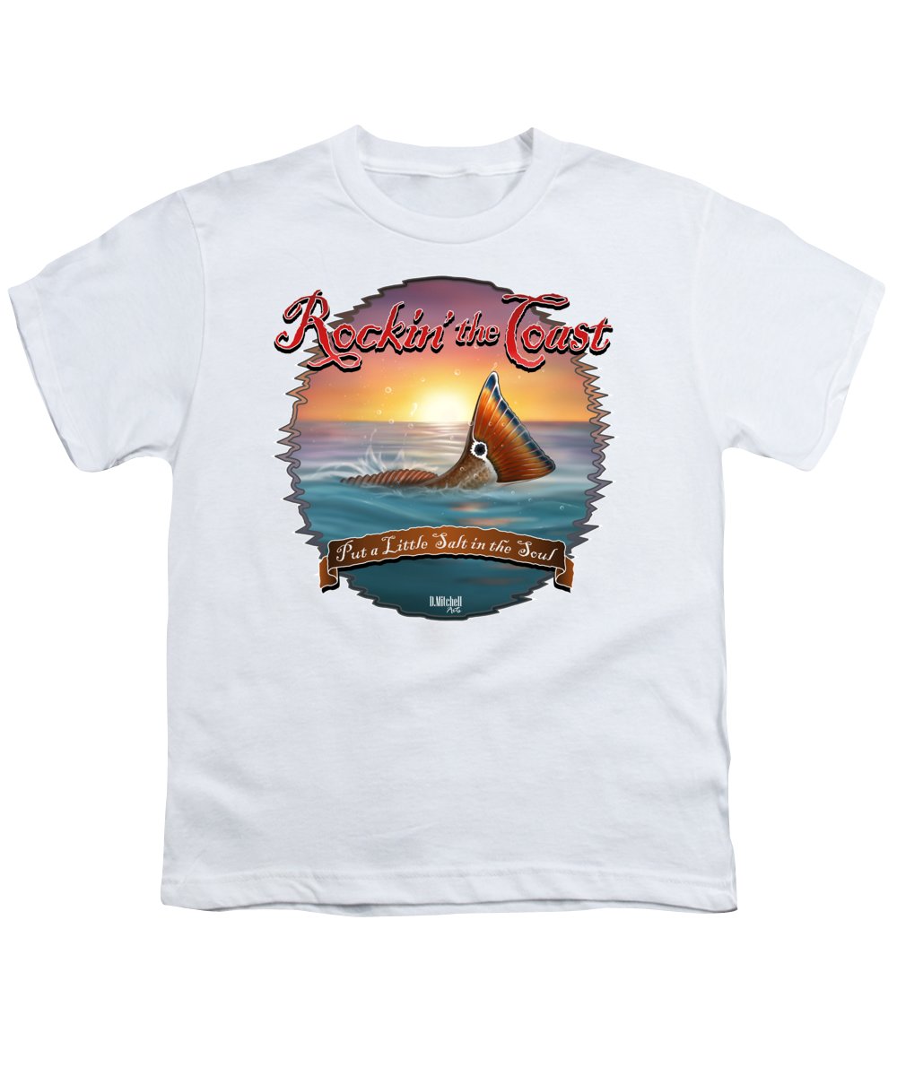 Redfish Tail - Rockin' the Coast - Youth T-Shirt