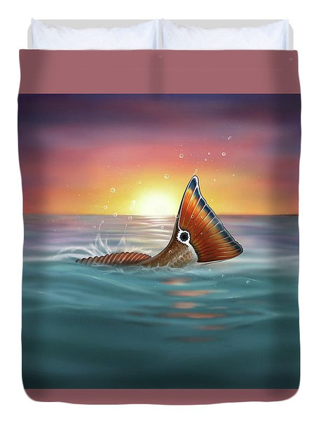 Redfish - Tranquil Tail - Duvet Cover
