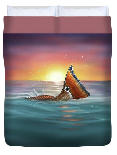 Redfish - Tranquil Tail - Duvet Cover