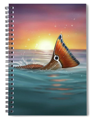 Redfish - Tranquil Tail - Spiral Notebook