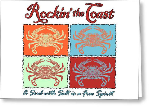 Rockin' The Coast - Crabs - Greeting Card