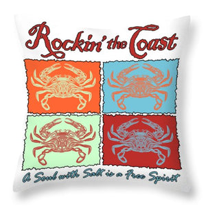 Rockin' The Coast - Crabs - Throw Pillow