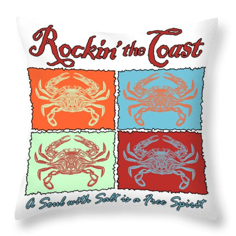 Rockin' The Coast - Crabs - Throw Pillow