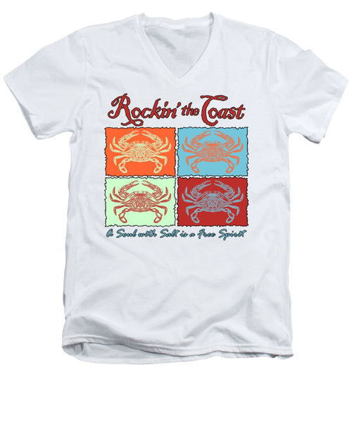 Rockin' The Coast - Crabs - Men's V-Neck T-Shirt