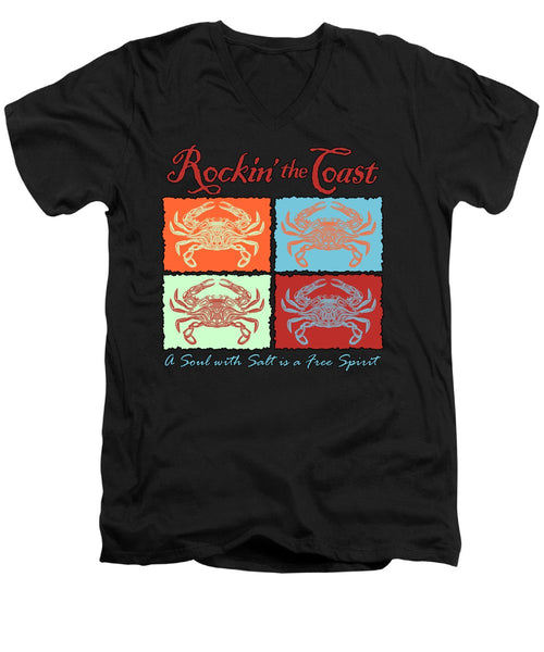 Rockin' The Coast - Crabs - Men's V-Neck T-Shirt